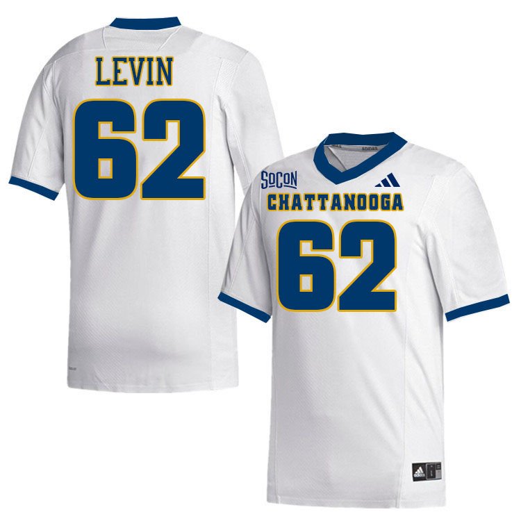 Chattanooga Mocs #62 Corey Levin College Football Jerseys,Uniforms Stitched-White